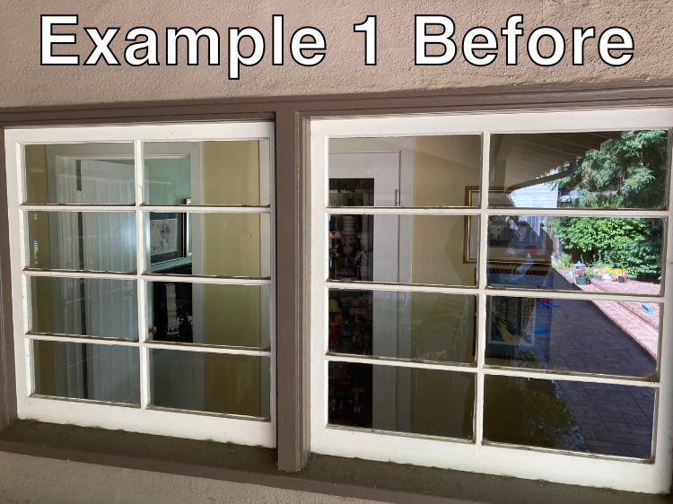 Windows before cleaning