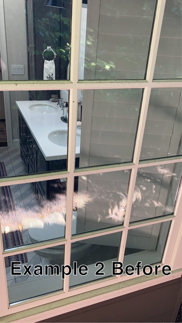 Window before cleaning